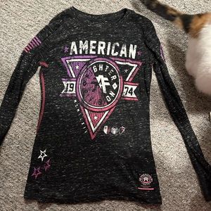American fighter long sleeve shirt. Size small
